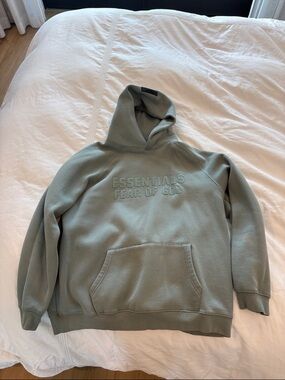 Fear of God Essentials Pullover Hoodie in Sage